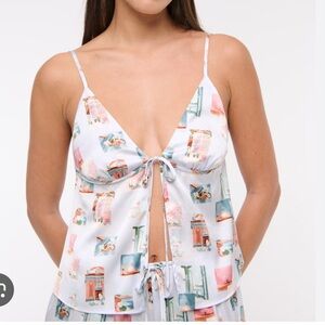 Abercrombie & Fitch Women's Printed Pajama Set - SHORTS AND TOP